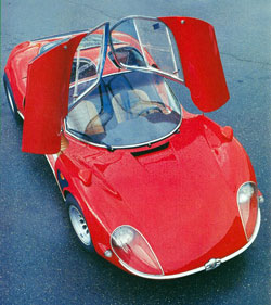 vue avant alfa romeo 33 stradale
