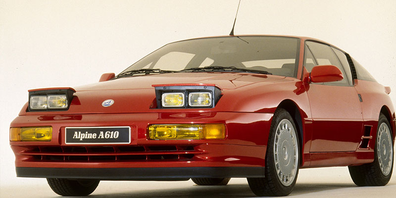 alpine a610 face avant phares lev&eacute;s