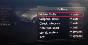 modes conduite audi sq7 tdi