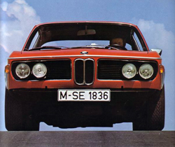 face avant coup&eacute; bmw 3.0 csl e9
