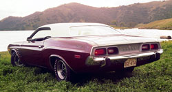 arriere dodge challenger rallye 1974