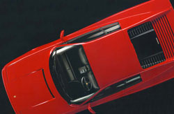 vue dessus ferrari 512 tr