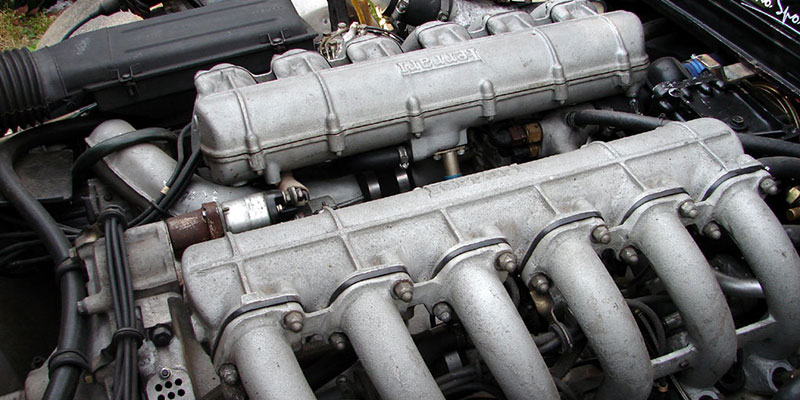 moteur v12 &agrave; plat ferrari bb512 boxer 12