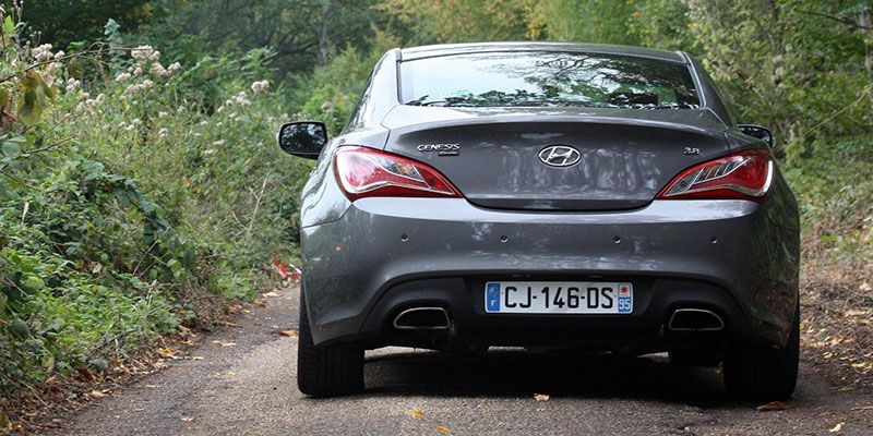 arriere hyundai genesis coup&eacute; v6 3.8 gdi
