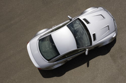 vue dessus mercedes benz sl 65 amg r230 black series