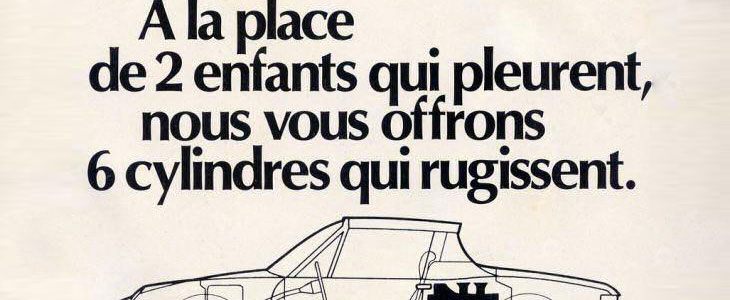 publicit&eacute; porsche 914/6