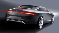 croquis design renault laguna coup&eacute;