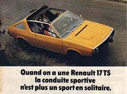 brochure catalogue renault 17 ts renault 