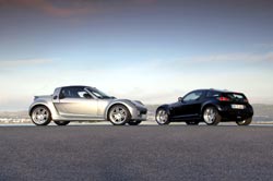 smart roadster brabus et coup&eacute; brabus