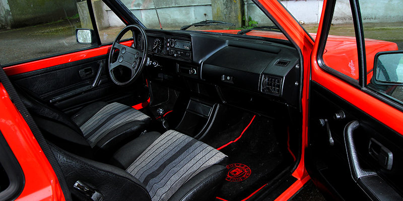 int&eacute;rieur volkswagen golf 1 gti 1800