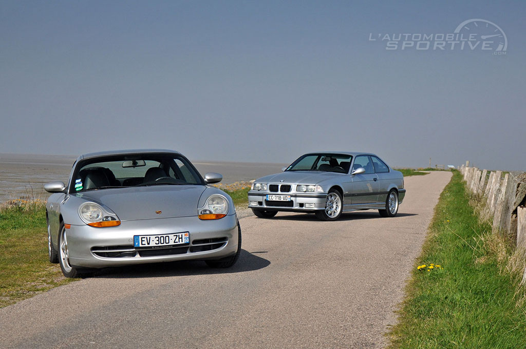 comparatif bmw m3 e36 3.2 vs porsche 911 996 carrera 3.4