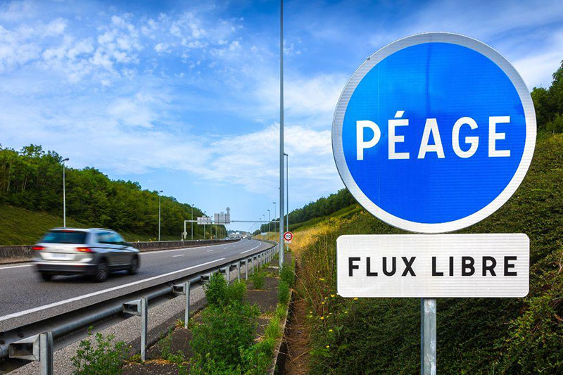test fonctionnement p&eacute;age flux libre autoroute